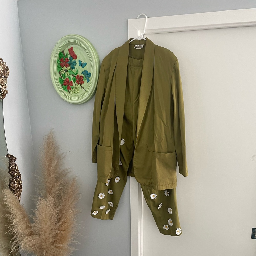 Vintage floral suit